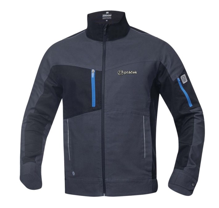 CONCEPT 4XSTRETCH montérková blúza XL, tmavo šedá/čierna