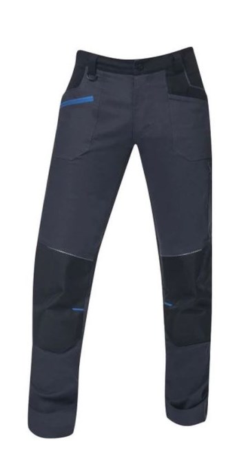 CONCEPT 4XSTRETCH montérkové nohavice 64, tmavo šedá/čierna