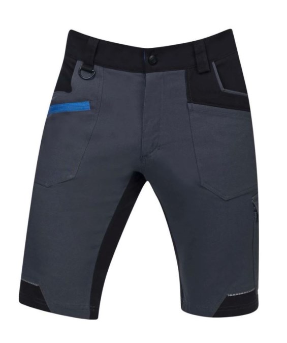 CONCEPT 4XSTRETCH montérkové kraťasy 50, tmavo šedá/čierna