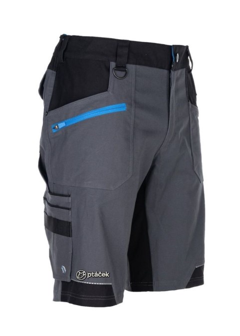 CONCEPT 4XSTRETCH montérkové kraťasy 58, tmavo šedá/čierna