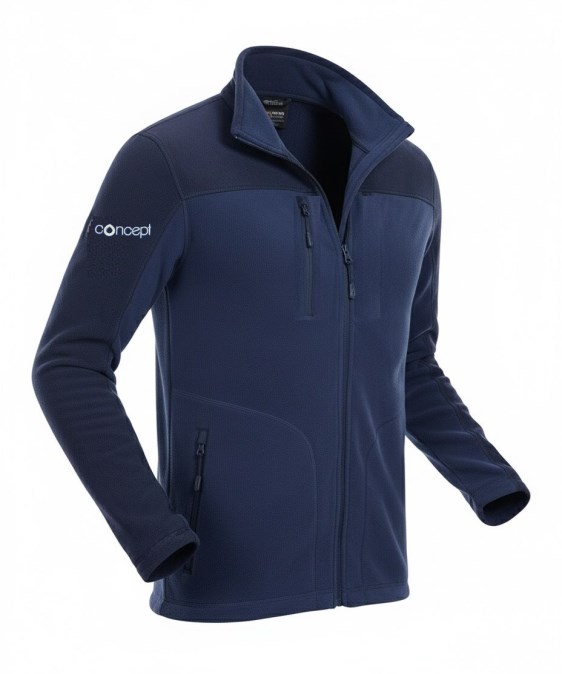 CONCEPT MICHAEL mikina fleece 3XL, tmavo modrá
