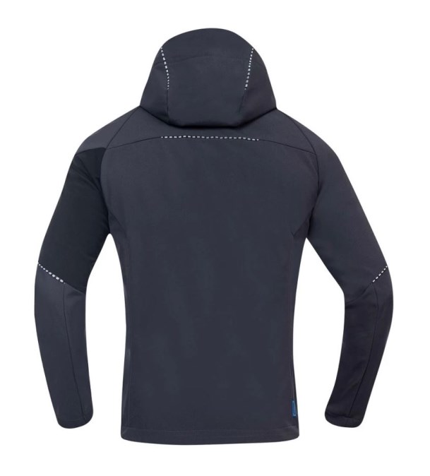CONCEPT CITYCONIC bunda s kapucňou softshell 2XL, tmavo šedá/čierna