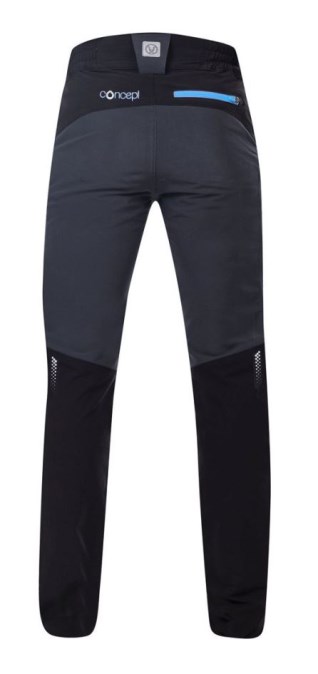 CONCEPT CITYCONIC nohavice softshell 60, tmavo šedá/čierna