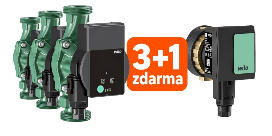 WILO ATMOS PICO 25/1-4 3x mokrobežné obehové čerpadlo 3 m3/h, 180 mm + ZADARMO WILO STAR-Z NOVA mokrobežné cirkulačné čerpadlo