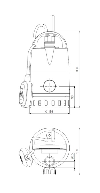 GRUNDFOS UNILIFT CC7 - A1 kalové čerpadlo 10 m3/h