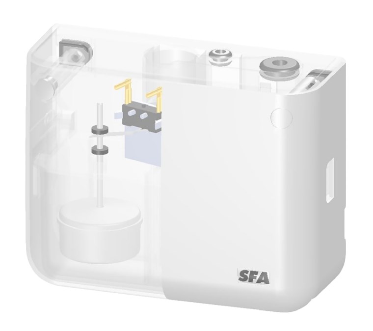 SFA SANIBROY SANICONDENS CLIM DECO prečerpávacia stanica, Hmax 6 m, pre kondenzát