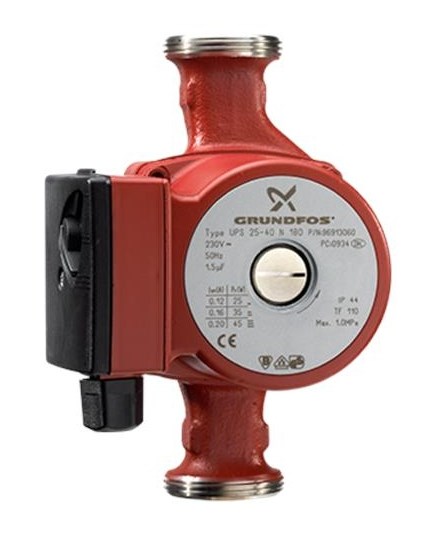 GRUNDFOS UPS 25-40 N 180 mokrobežné cirkulačné čerpadlo, 3 m3/h, 180 mm