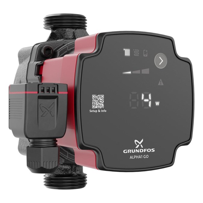 GRUNDFOS ALPHA1 GO 15-40 mokrobežné obehové čerpadlo 2,8 m3/h, 130 mm