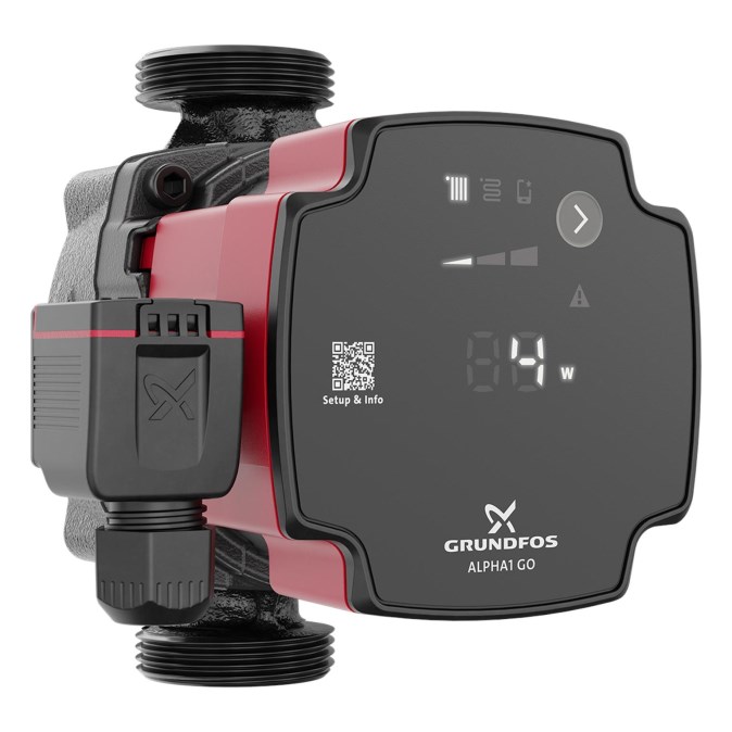 GRUNDFOS ALPHA1 GO 25-40 mokrobežné obehové čerpadlo 2,8 m3/h, 130 mm