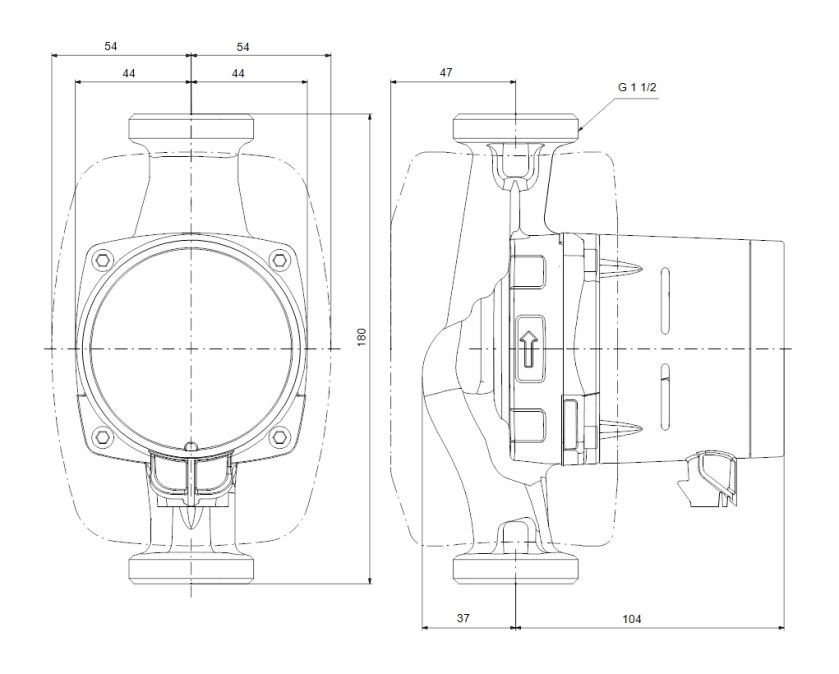 GRUNDFOS ALPHA2 25-40 N mokrobežné obehové čerpadlo 2,5 m3/h, 180 mm