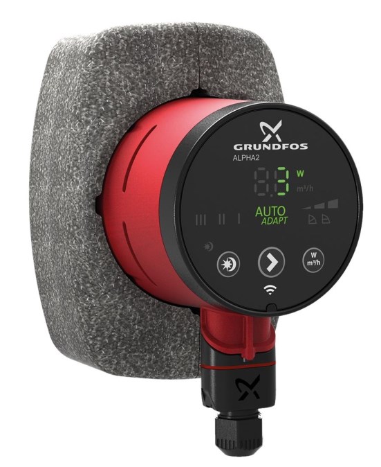 GRUNDFOS ALPHA2 32-40 N mokrobežné obehové čerpadlo 2,55 m3/h, 180 mm