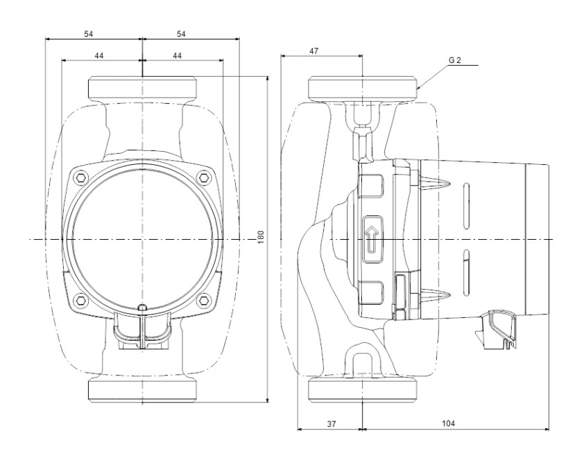 GRUNDFOS ALPHA2 32-40 N mokrobežné obehové čerpadlo 2,55 m3/h, 180 mm