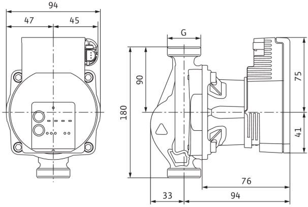 WILO VARIOS PICO-STG 25/1-7 mokrobežné obehové čerpadlo 3,75 m3/h, 130 mm