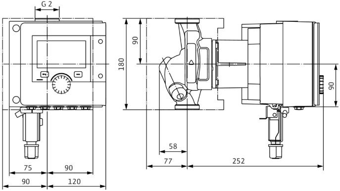 WILO STRATOS MAXO-Z 30/0,5-6 PN10 mokrobežné cirkulačné čerpadlo, 9 m3/h, 180 mm