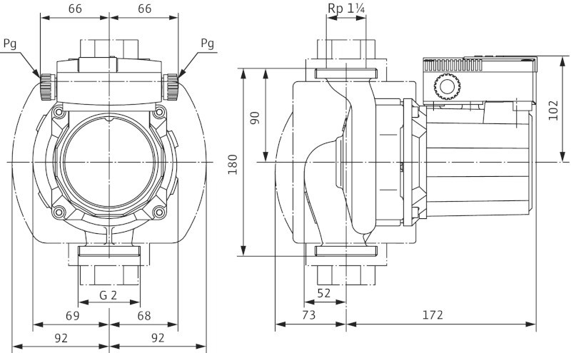 WILO TOP-Z 30/10 mokrobežné cirkulačné čerpadlo, 9,5 m3/h, 180 mm
