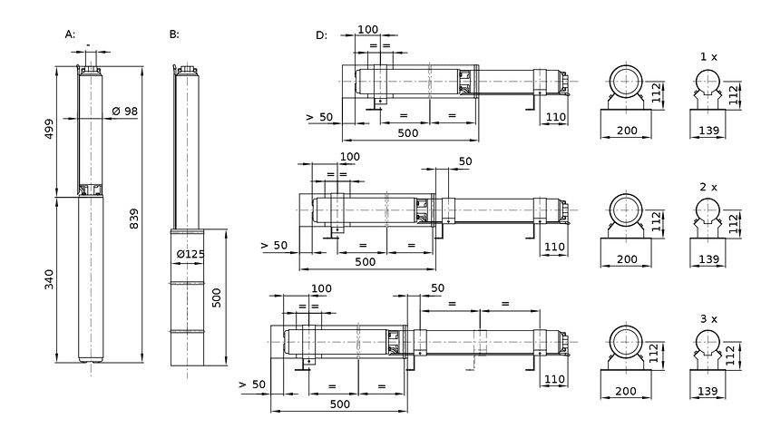 WILO SUB TWU 4-0220-C ponorné čerpadlo, Hmax 139 m, s káblom 1,8 m