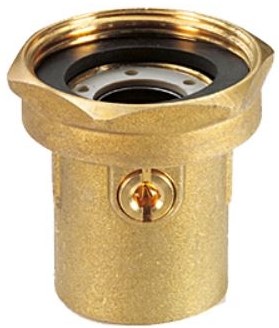 GIACOMINI R252 šróbenie k čerpadlu 6/4"x1" so vstavaným guľovým kohútom, mosadz