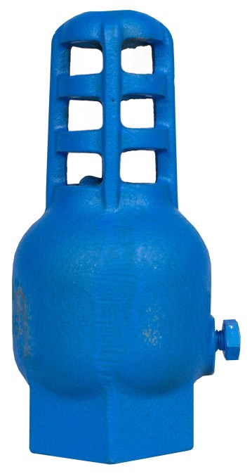 KOVOPLAST SK PIRÁT sací kôš 5/4", s tanierovým ventilom, liatina, modrá