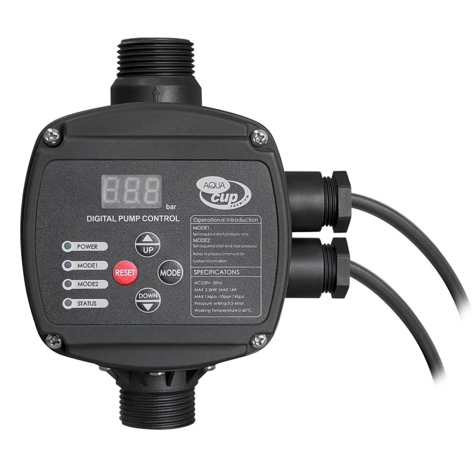 AQUATRADING HYDRO-TECH tlaková riadiaca jednotka, 230V, 2,2 kW, s kabelážou