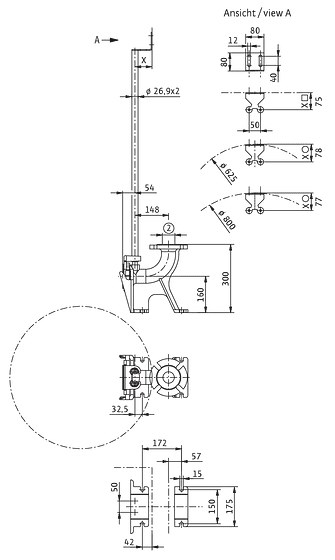 WILO závesné zariadenie DN 65/2RK