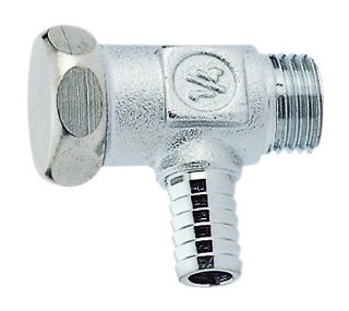 GIACOMINI R65D ventil 1/4", vypúšťací, uhlový, závitový, mosadz, chróm