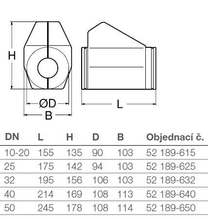 IMI TA izolačné puzdro 103x155x135mm, pre ventil