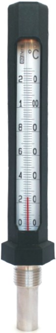 Teplomer KMP kotlový, 0-130°C, 160/50mm, G1/2", priamy, kvapalinový
