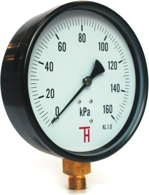 Manometer 313, 0-10MPa, 160mm, M20x1,5, spodný