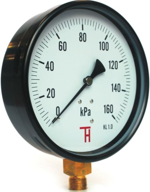 Manometer 313, 160mm, M20x1,5, 0-600kPa, spodný
