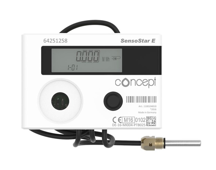 CONCEPT SENSOSTAR E mechanický merač tepla qp 1,5 m3/h, G 3/4", 110 mm, rádiová komunikácia wireless M-Bus