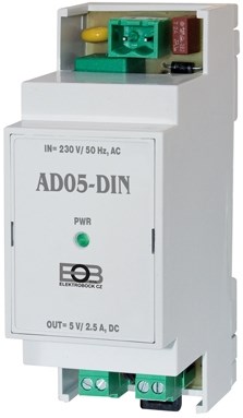 ELEKTROBOCK AD05-DIN napájací zdroj 230V, 50Hz, pre reguláciu