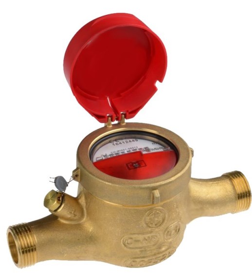 ENBRA WEHRLE MTW vodomer domový a priemyselný DN25, G5/4B, I=260mm, Q3=6,3m3/h, viacvtokový, suchobežný, teplá voda