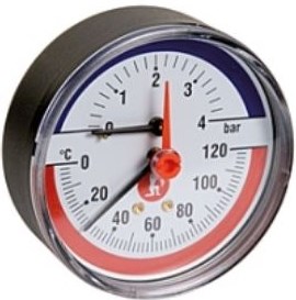 GIACOMINI R226 termomanometer 1/2", 0-6bar