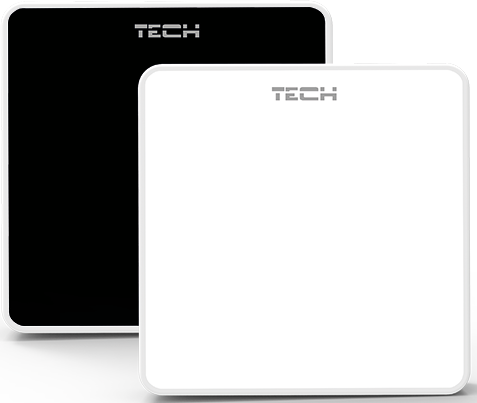 TECH CONTROLLERS EU-C-7 P izbový snímač drôtový, biela