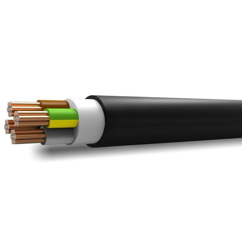 Kábel pevný N2XH-J 5x16 B2ca bezhalogénový čierny