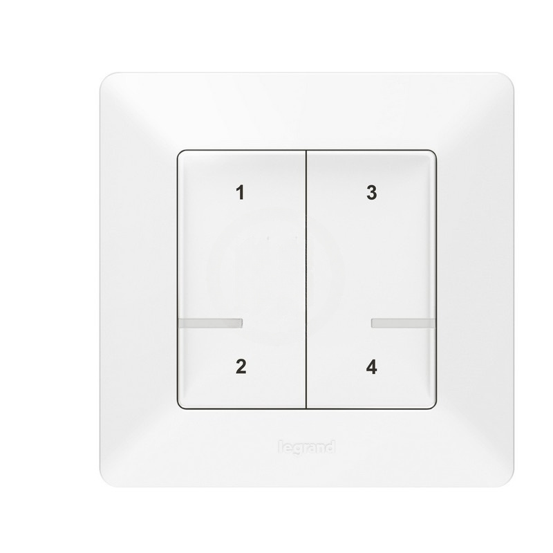 Spínač Valena life s netatmo 752168 2-násobný biely bezdrôtový