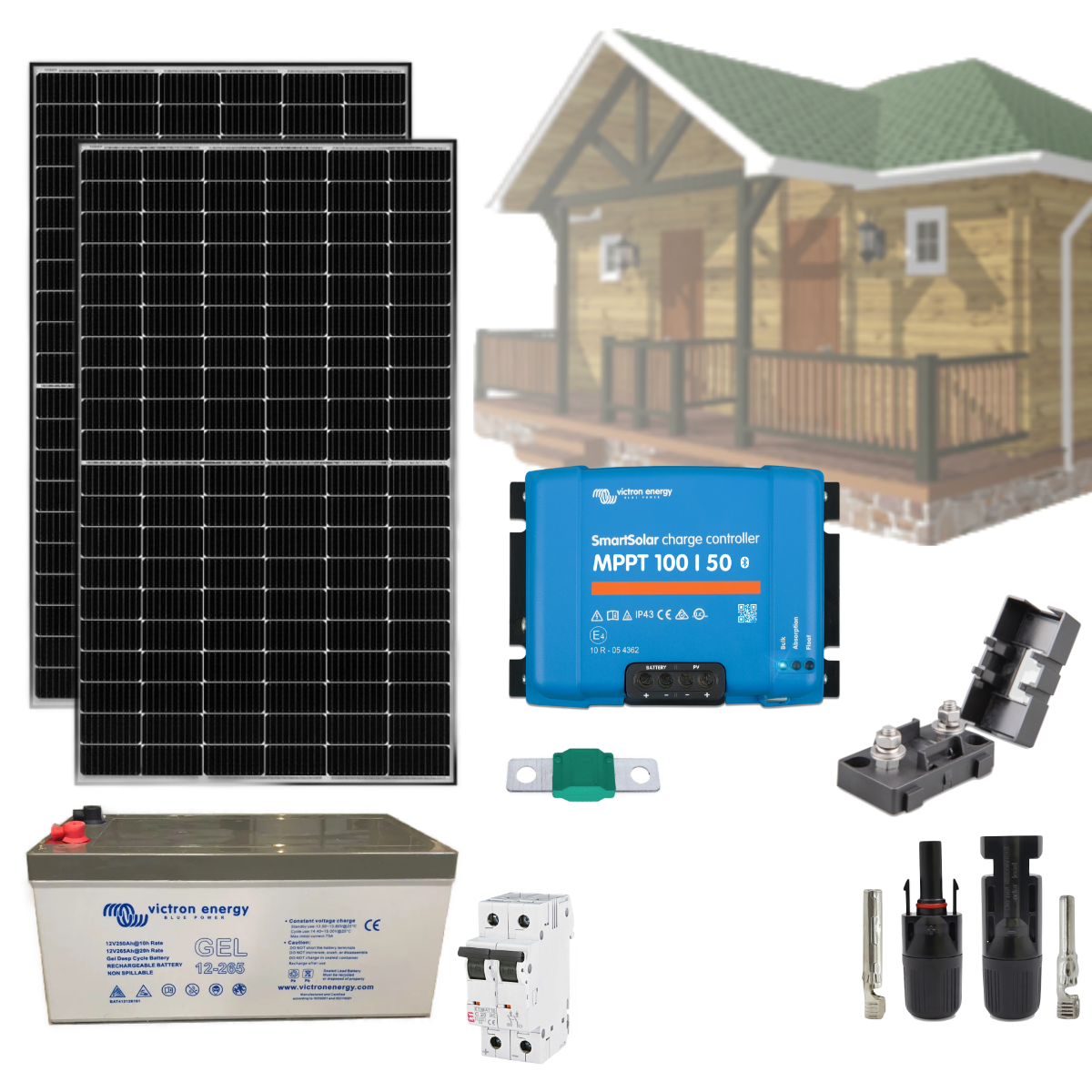 Ostrovný solárny systém 750Wp Victron Energy