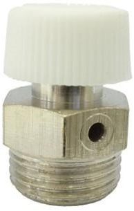 Odvzdušňovací ventil 1/2" manuálny, voda, mosadz/plast