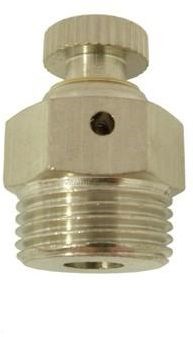 Ventil 1/8" odvzdušňovací manuálny, voda, mosadz
