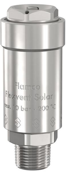 FLAMCO FLEXVENT SOLAR automatický odvzdušňovač 3/8", mosadz/poniklované