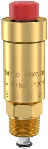 FLAMCO FLEXVENT automatický odvzdušňovač 1/8"-3/8", uzatvárací ventil, mosadz