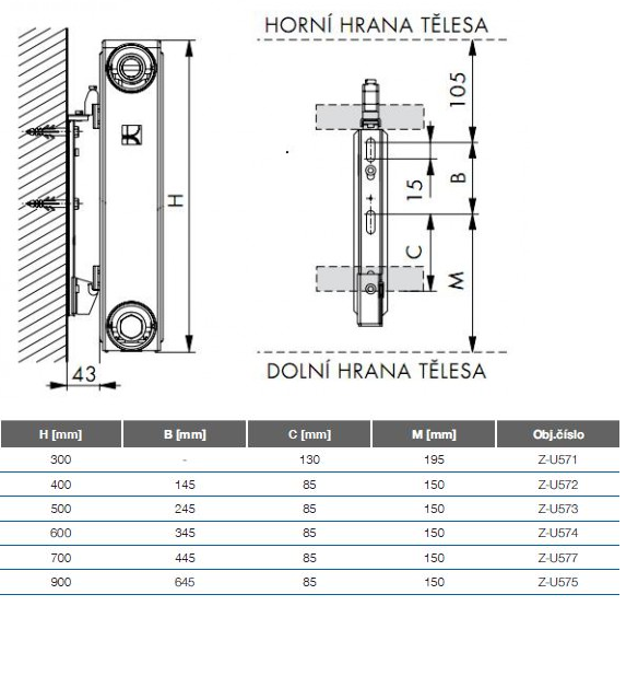KORADO KORAMONT kompaktná konzola 400mm