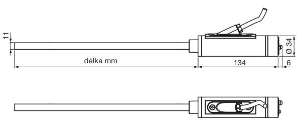 ZEHNDER WIVAR II 900 vykurovacia tyč 900W, elektrická, s reguláciou, biela