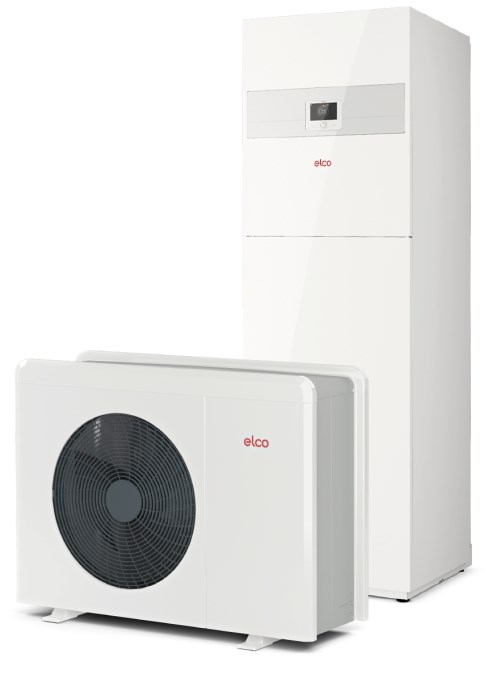 ELCO AEROTOP SPLIT 05.2 M-CRX tepelné čerpadlo 5kW, vzduch-voda, vonkajšia + vnútorná jednotka so zásobníkom (komplet)