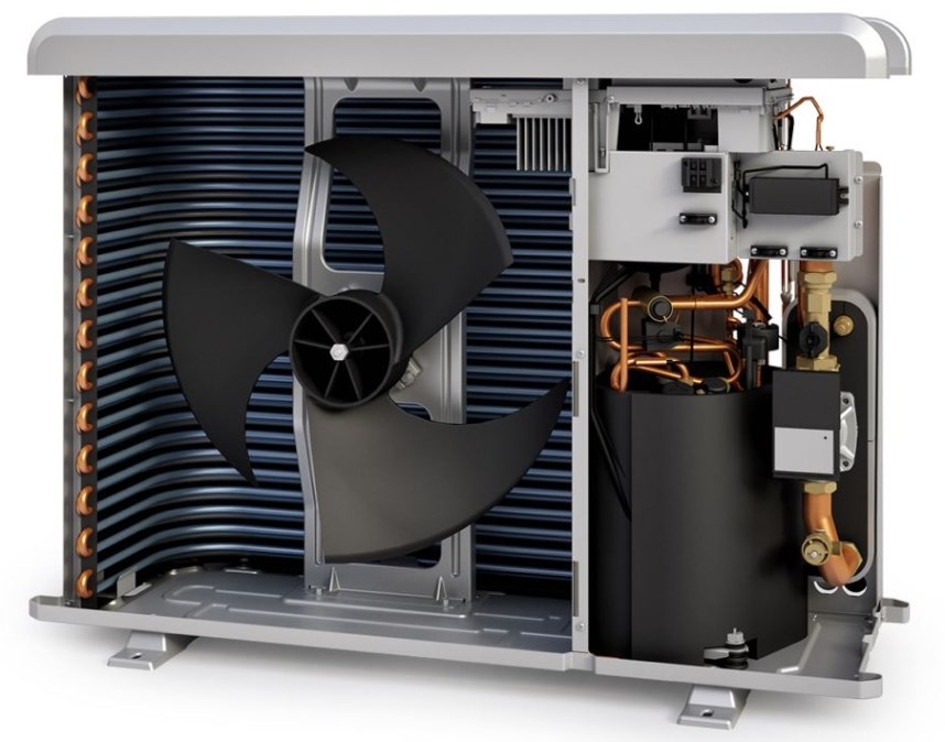ELCO AEROTOP SPLIT 05.2 M-CRX tepelné čerpadlo 5kW, vzduch-voda, vonkajšia + vnútorná jednotka so zásobníkom (komplet)