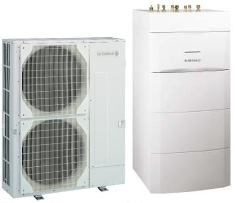 DE DIETRICH ALEZIO AWHP S 11 TR/E V200 tepelné čerpadlo 11,39 kW, 400 V, vzduch-voda, vonkajšia + vnútorná jednotka so zásobníkom (komplet)