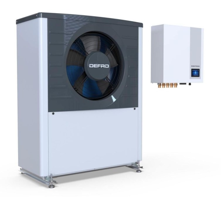 DEFRO DHP PREMIUM 16 tepelné čerpadlo 16,3kW, 400V, vzduch-voda, s riadiacou jednotkou a hydromodulom (komplet)
