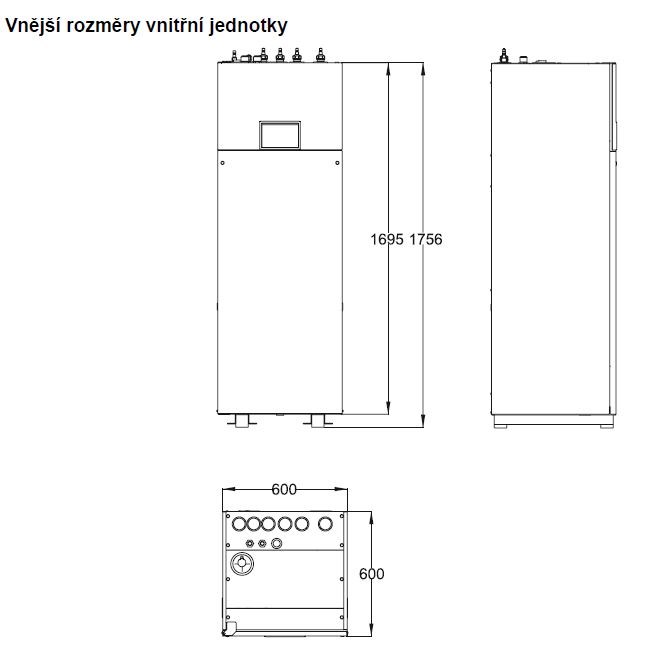 GREE VERSATI III ALL IN ONE GRS-CQ8 tepelné čerpadlo 400V, vzduch-voda, vnútorná jednotka