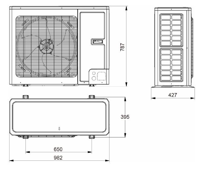 GREE VERSATI III GRS-CQ8 tepelné čerpadlo 8kW, 400V, vzduch-voda, vonkajšia jednotka