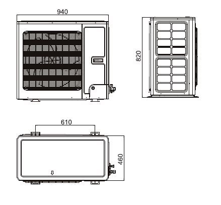 GREE VERSATI III GRS-CQ14 tepelné čerpadlo 14kW, 400V, vzduch-voda, vonkajšia jednotka